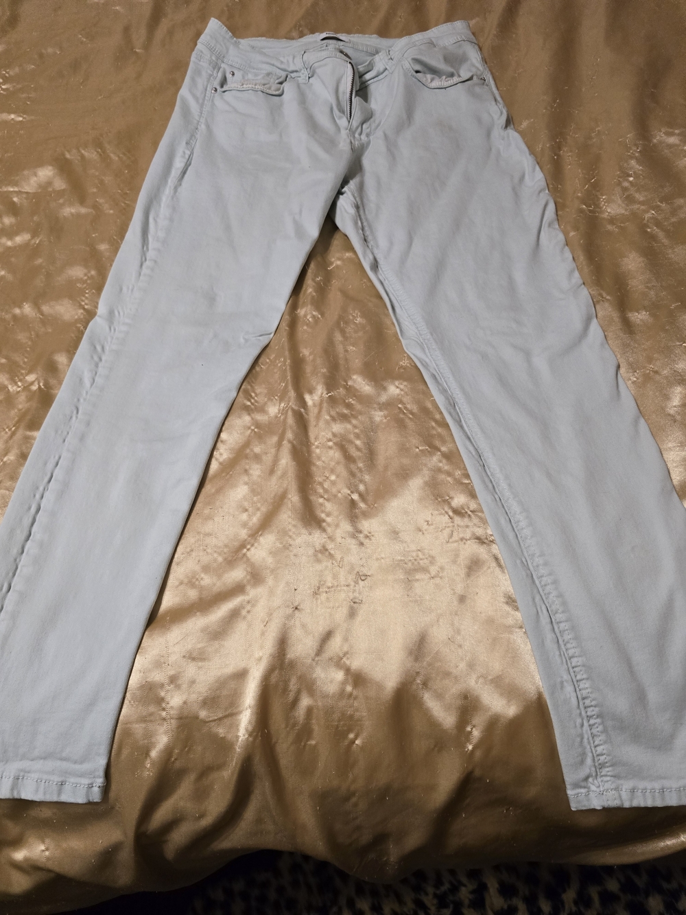 Kensie Men's Light Blue Slim Chinos